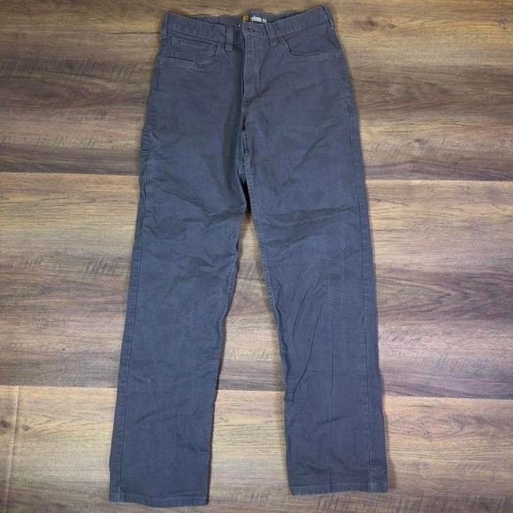 Carhartt Relaxed Fit Work Pants Men's 32x32 Gray - Picture 2 of 4